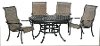5 Piece Round Dining Set with Sling Chairs - Moab