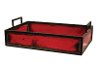 Steam Punk Ruby Barrel Basket with Handles