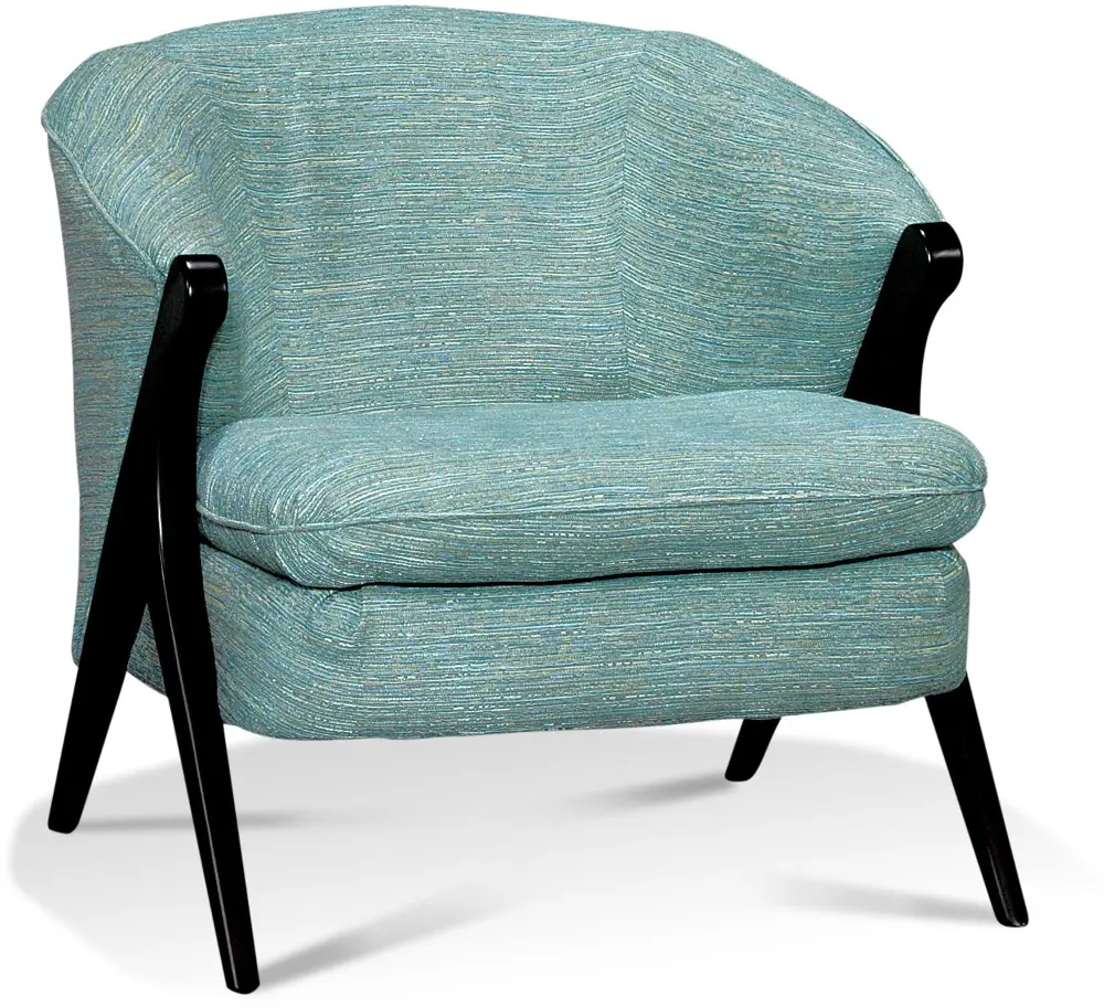 Teal Retro Accent Chair - Tatiana Collection-1