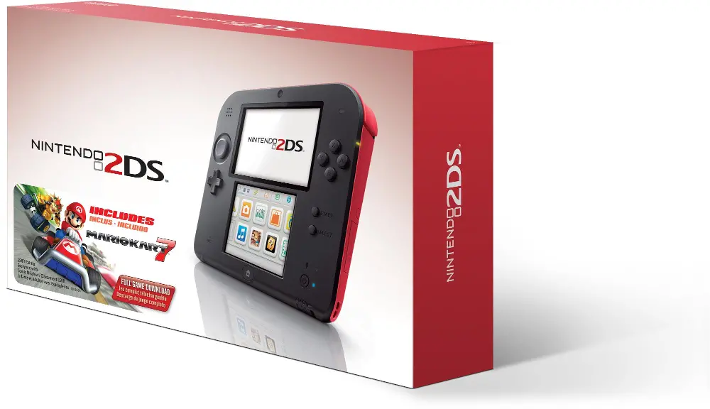 Nintendo 2DS - Red with Mario Kart 7-1