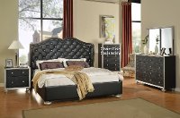 Grand Opening Black 4 Piece King Bedroom Set