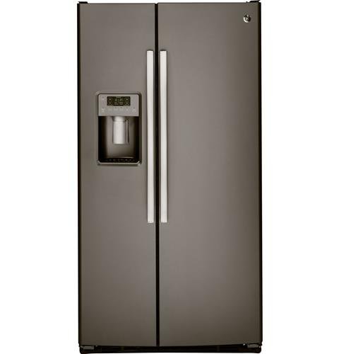 GSS25GMHES GE 25.3 cu. ft. Side by Side Refrigerator - 36 Inch Slate-1