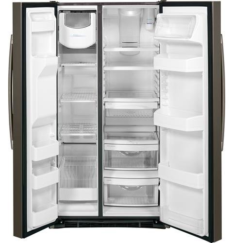 GSS25GMHES GE 25.3 cu. ft. Side by Side Refrigerator - 36 Inch Slate-3