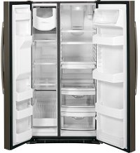 GSS25GMHES GE 25.3 cu. ft. Side by Side Refrigerator - 36 Inch Slate-3