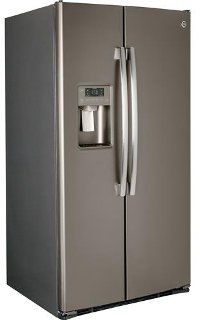 GSS25GMHES GE 25.3 cu. ft. Side by Side Refrigerator - 36 Inch Slate-4