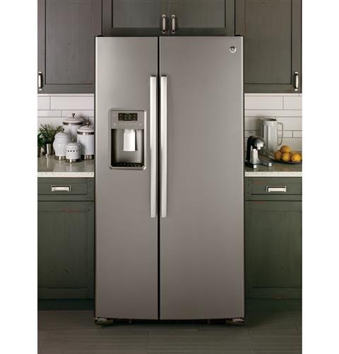 GSS25GMHES GE 25.3 cu. ft. Side by Side Refrigerator - 36 Inch Slate-7
