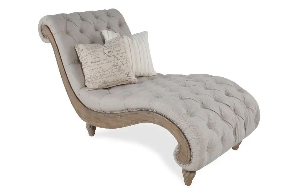 Dinah 55 Inch Linen Upholstered Chaise-1