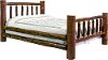 MWGCFB Rustic Log Full Size Bed - Glacier Country