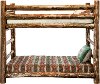 MWGCBBN Log Twin-over-Twin Bunk Bed - Glacier Country