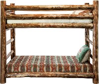 MWGCBBN Log Twin-over-Twin Bunk Bed - Glacier Country