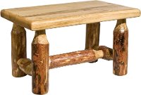 MWGCFS Rustic Log Stool - Glacier Country