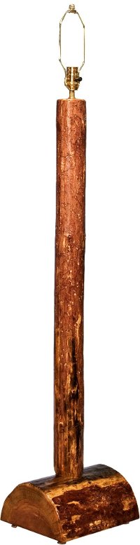MWGCFL Log Floor Lamp - Glacier Country