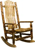 Glacier Country Log Rocking Chair
