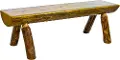 Glacier Country Half Log 6 Foot Bench