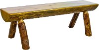MWGCHLB6 Half Log Bench (6 Foot) - Glacier Country