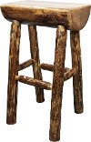 MWGCBNHL Half Log Bar Stool - Glacier Country