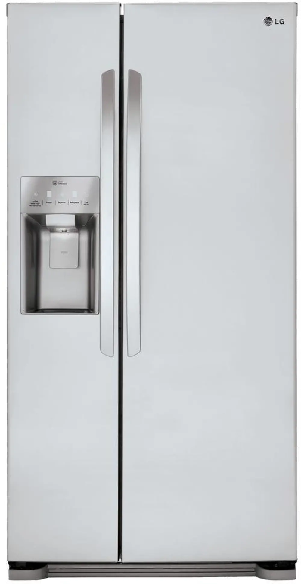 LSXS22423S LG 21.86 cu. ft. Side by Side Refrigerator - 33 Inch Stainless Steel-1