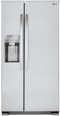 LSXS22423S LG 21.86 cu. ft. Side by Side Refrigerator - 33 Inch Stainless Steel