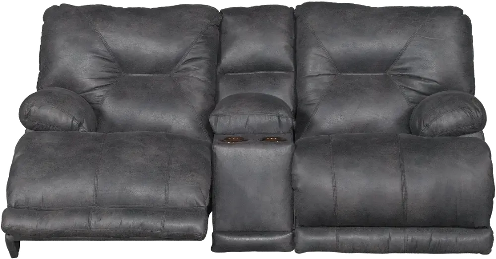 4389/1228-53MCLVOYSL Slate Gray Manual Reclining Loveseat - Voyager Collection-1