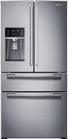 RF25HMEDBSR Samsung 24.73 cu. ft. 4 Door French Door Refrigerator with FlexZone Drawer - 33 Inch Stainless Steel