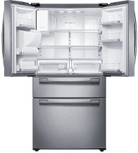 RF25HMEDBSR Samsung 24.73 cu. ft. 4 Door French Door Refrigerator with FlexZone Drawer - 33 Inch Stainless Steel-7