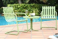 KO10007GR 3 Piece Metal Outdoor Conversation Seating Set - Gracie