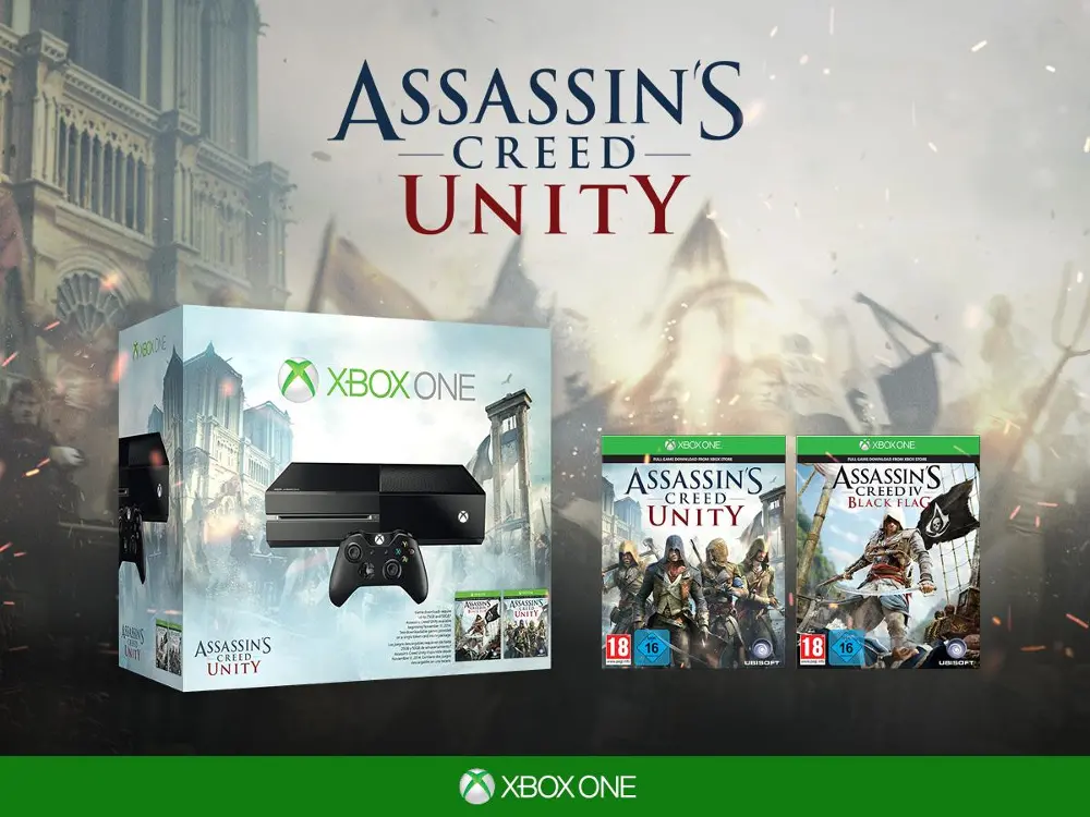 Xbox One Bundle with Assassin's Creed Unity-1