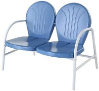 CO1002A-BL Metal Loveseat in Sky Blue - Griffith-2