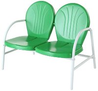 CO1002A-GR Metal Loveseat in Grasshopper Green - Griffith-2