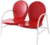 CO1002A-RE Metal Loveseat in Red - Griffith-2