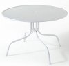 CO1012A-WH 40 Inch White Outdoor Patio Dining Table - Griffith