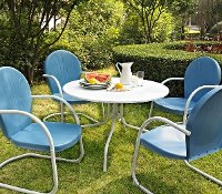 KOD1002WH 5 Piece Metal Outdoor Dining Set - Griffith