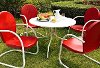 KOD1003WH 5 Piece Metal Outdoor Dining Set - Griffith