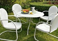 KOD1004WH 5 Piece Metal Outdoor Dining Set - Griffith