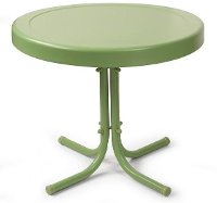 CO1011A-GR Metal Green Outdoor Patio Side Table - Retro-2