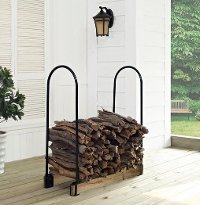 CO9101A-BK Firewood Storage Rack - Hartman