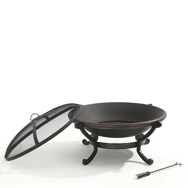 CO9003A-BK Cast Iron Fire Pit - Ashland -3