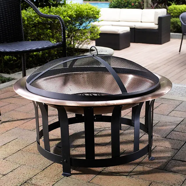 CO9004A-CO Copper Bowl Fire Pit - Ridgeway-1