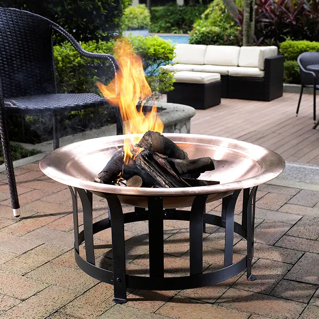 CO9004A-CO Copper Bowl Fire Pit - Ridgeway-2