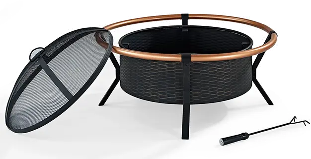 CO9005A-BK Copper Ring Fire Pit - Yuma-2