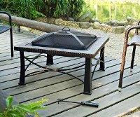 CO9006A-BK Slate Square Fire Pit - Firestone