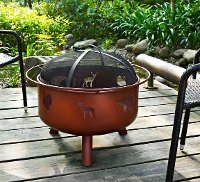 CO9008A-CL Wildlife Clay Fire Pit - Durango