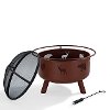 CO9008A-CL Wildlife Clay Fire Pit - Durango-2