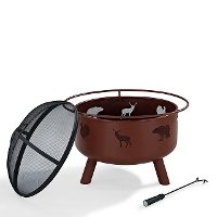 CO9008A-CL Wildlife Clay Fire Pit - Durango-2
