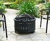 CO9009A-BK Basket Weave Firepit - Hudson