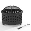 CO9009A-BK Basket Weave Firepit - Hudson-2