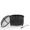 CO9009A-BK Basket Weave Firepit - Hudson-3