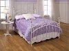 1864BFR White Traditional Full Metal Bed - Emily
