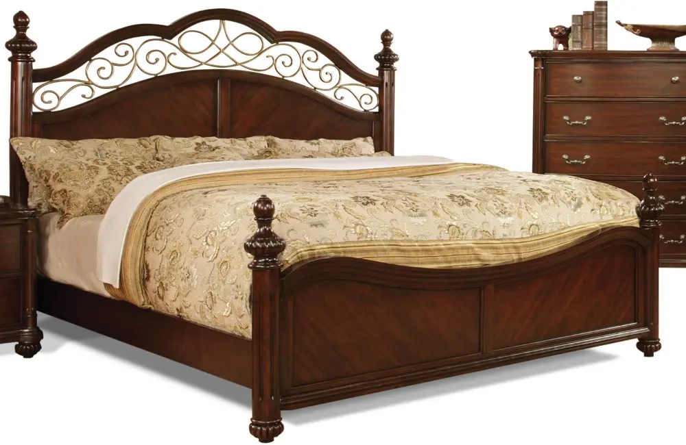 Moab Cherry King Bed-1