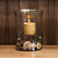 Glass Cylinder Candle Holder